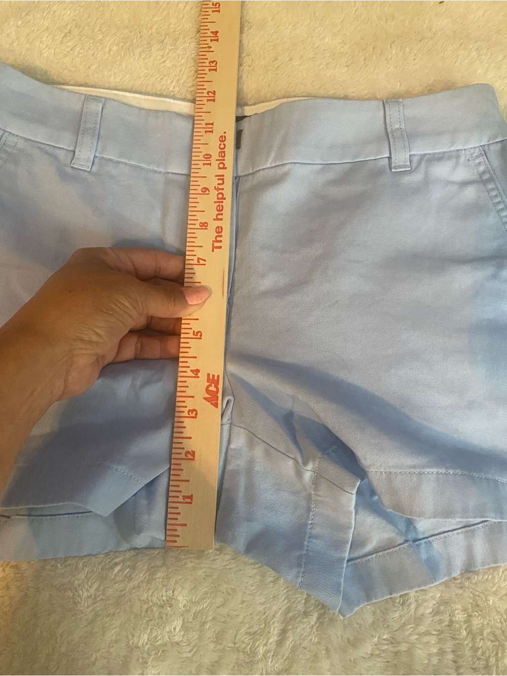 J. Crew Light Blue Cotton Mid-Rise Shorts Size 2 #H5616 - Picture 5 of 7